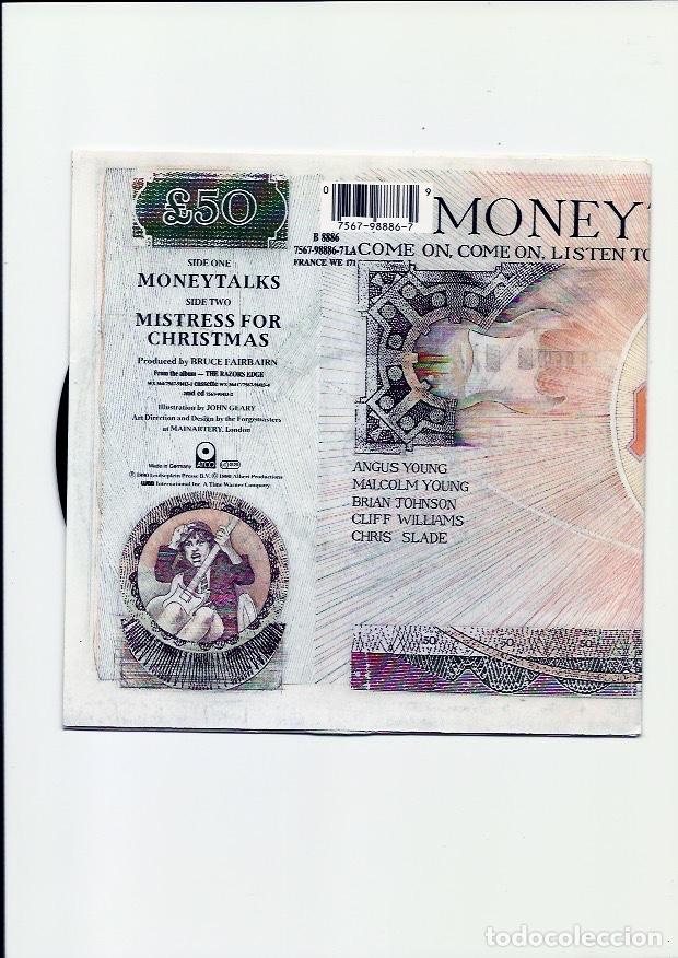 Discos de vinilo: AC/DC. Moneytalks (vinilo single 1990) - Foto 2