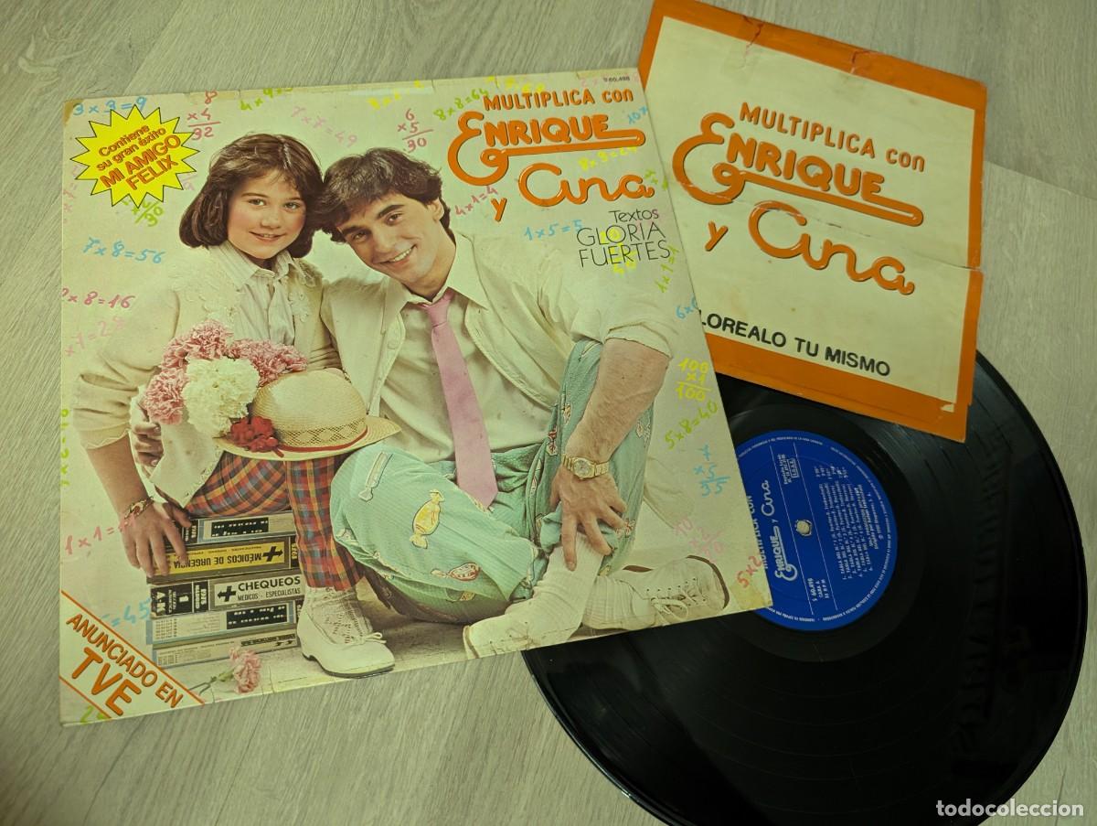 Discos de vinilo: ENRIQUE Y ANA - MULTIPLICA CON ENRIQUE Y ANA (con textos de gloria fuertes ).LP DE 1980 HISPAVOX