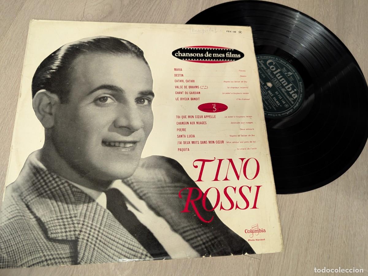 Discos de vinilo: TINO ROSSI - CHANSONS DE MES FILMS ..LP ORIGINAL DE COLUMBIA ..ED FRANCIA - 12 TEMAS - A&Ntilde;OS 50 - 60