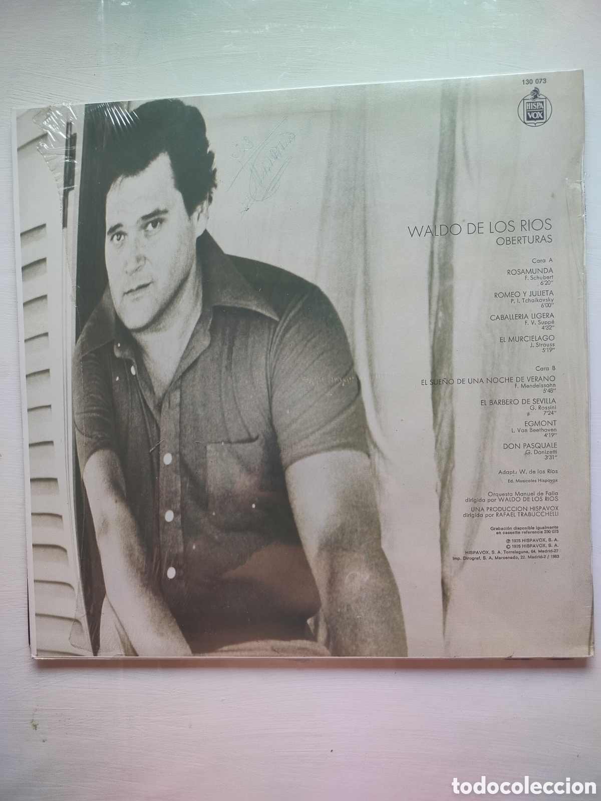 Discos de vinilo: Waldo de los R&iacute;os LP Oberturas - Foto 2