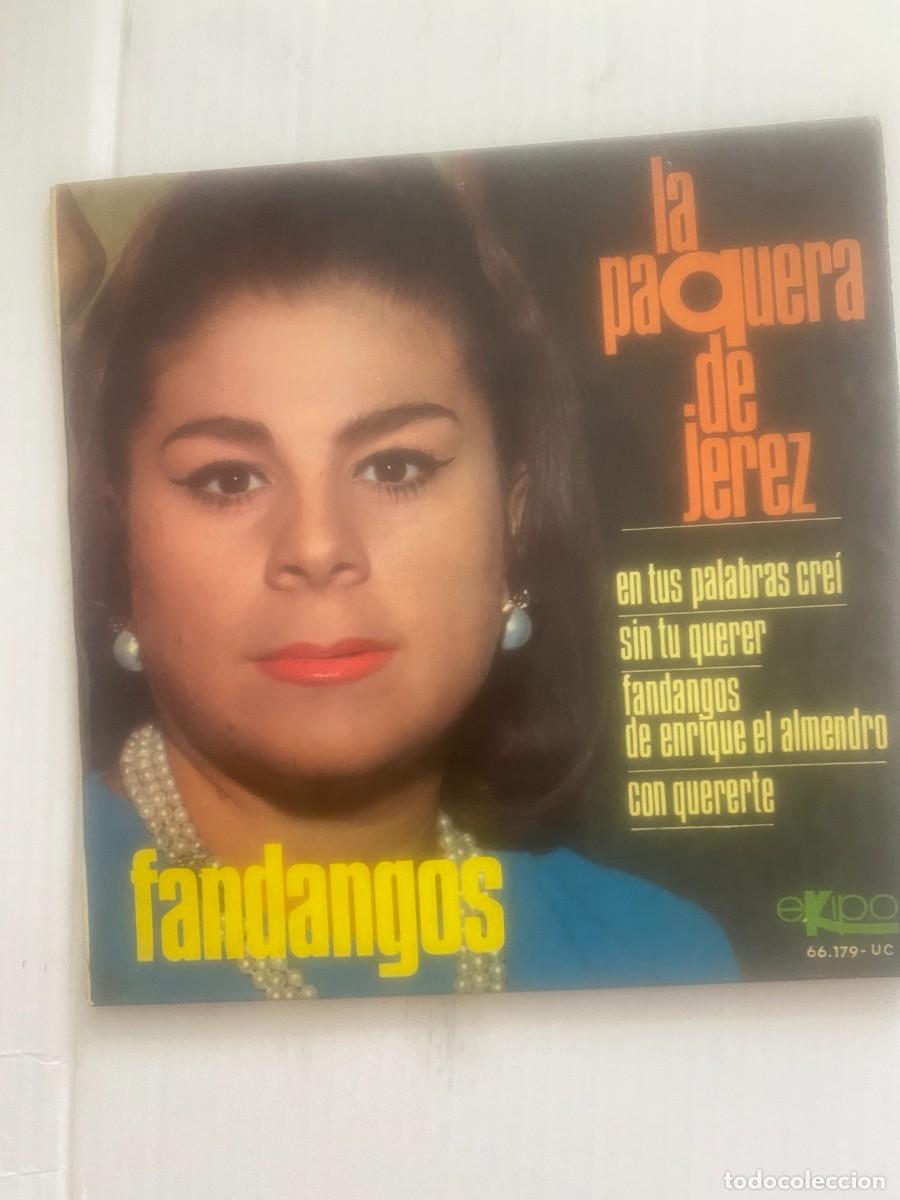 Discos de vinilo: SINLE LA PAQUERA DE JEREZ - FANDANGOS