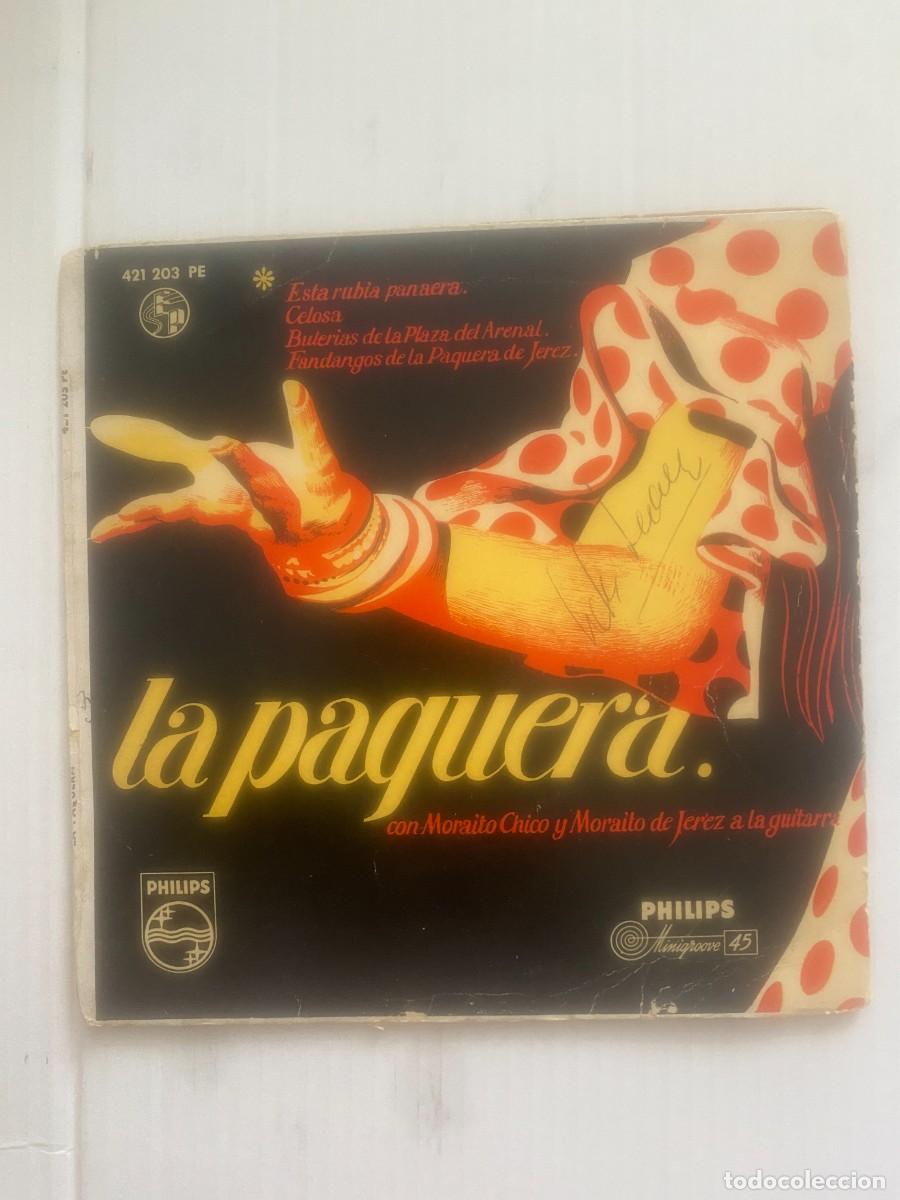 Discos de vinilo: SINLE LA PAQUERA DE JEREZ - ESTA RUBIA PANAERA