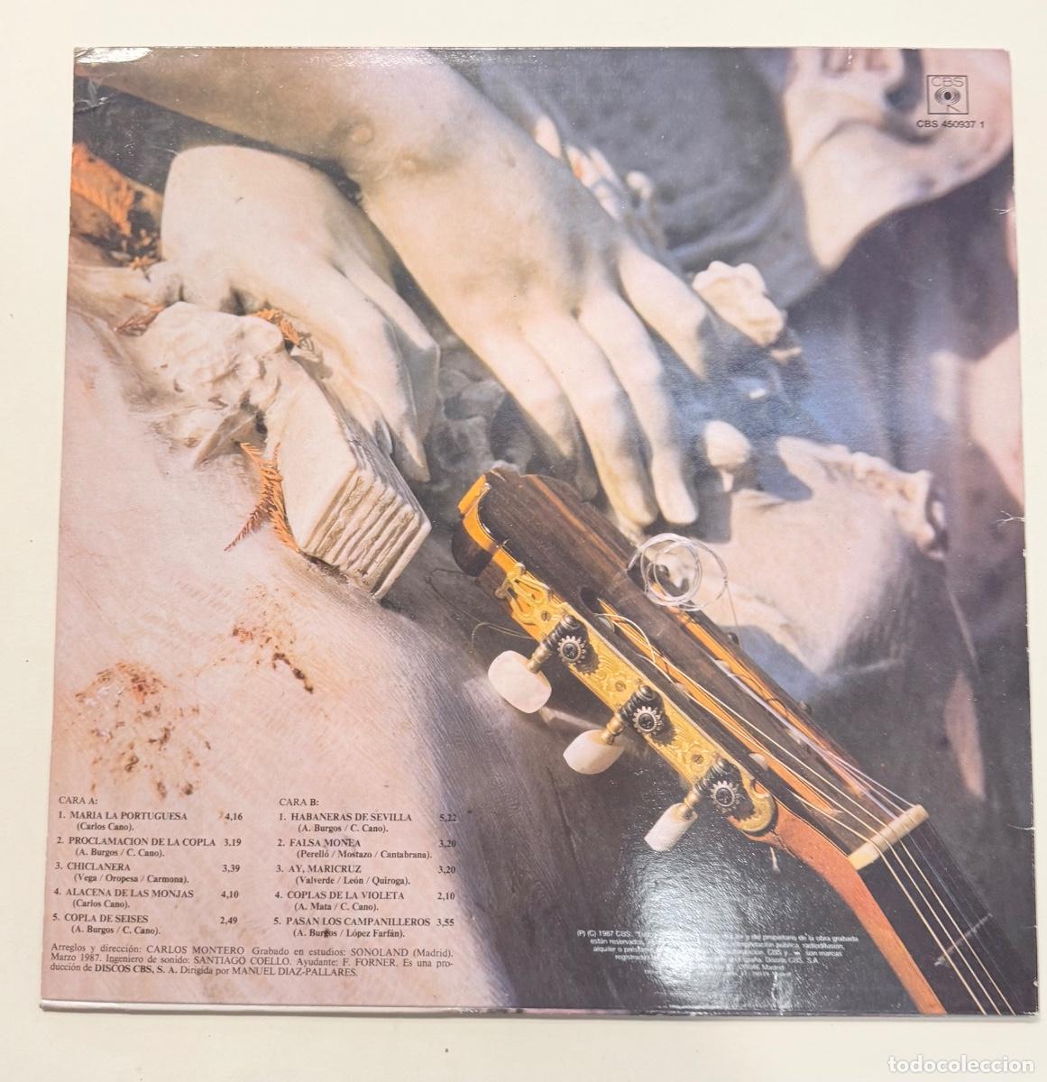 Discos de vinilo: Carlos Cano - qu&eacute;date con la copla - Foto 2