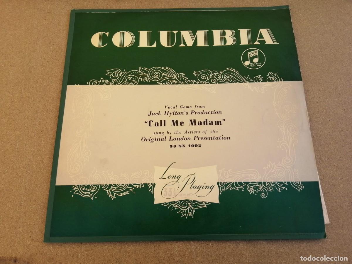 Discos de vinilo: DISCO LP. CALL ME MADAM, SUNG BY THE ARTISTS OF THE ORIGINAL LONDON PRESENTATION