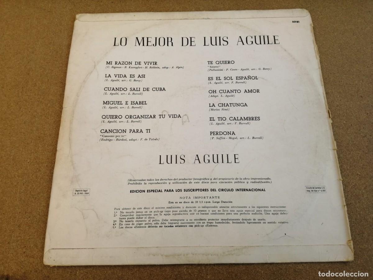 Discos de vinilo: DISCO LP. LO MEJOR DE LUIS AGUILE - Foto 2