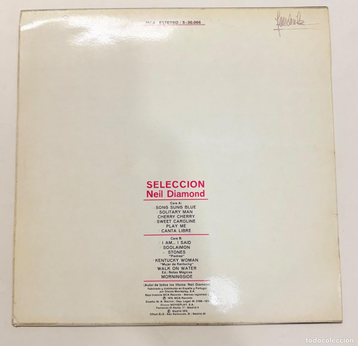 Discos de vinilo: Neil Diamond - Selecci&oacute;n a&ntilde;o 1973 - Foto 2