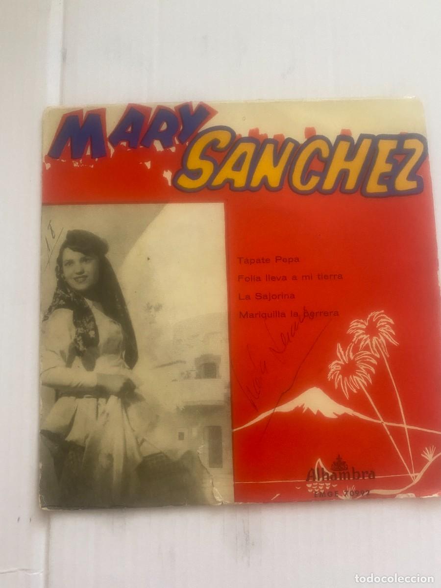 Discos de vinilo: SINGLE - MARY SANCHEZ - TAPATE PEPA.. - Foto 1