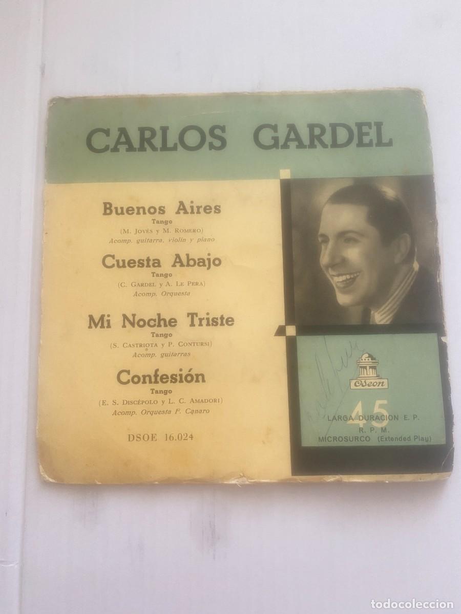 Discos de vinilo: SINGLE - CARLOS GARDEL - BUENOS AIRES...