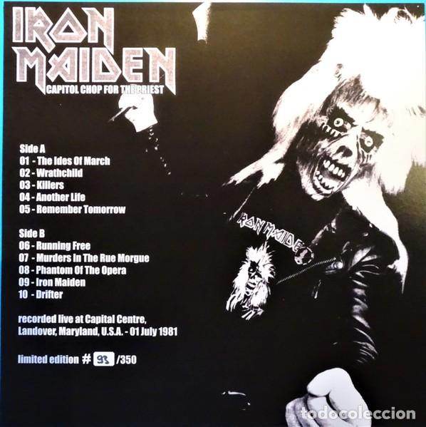 Discos de vinilo: Iron Maiden &ndash;Capitol Chop For The Priest lp