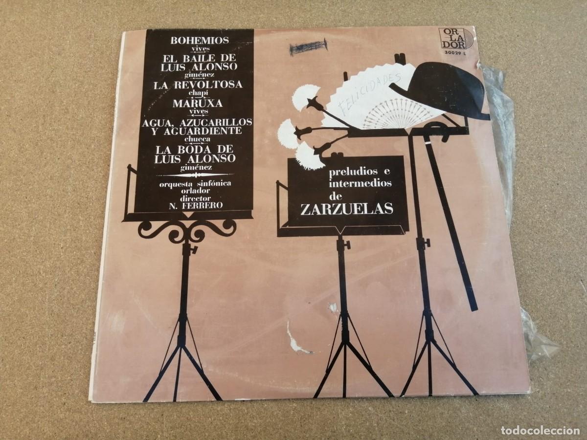 Discos de vinilo: DISCO LP. PRELUDIOS E INTERMEDIOS DE ZARZUELAS (MARUXA - BOHEMIOS -...)