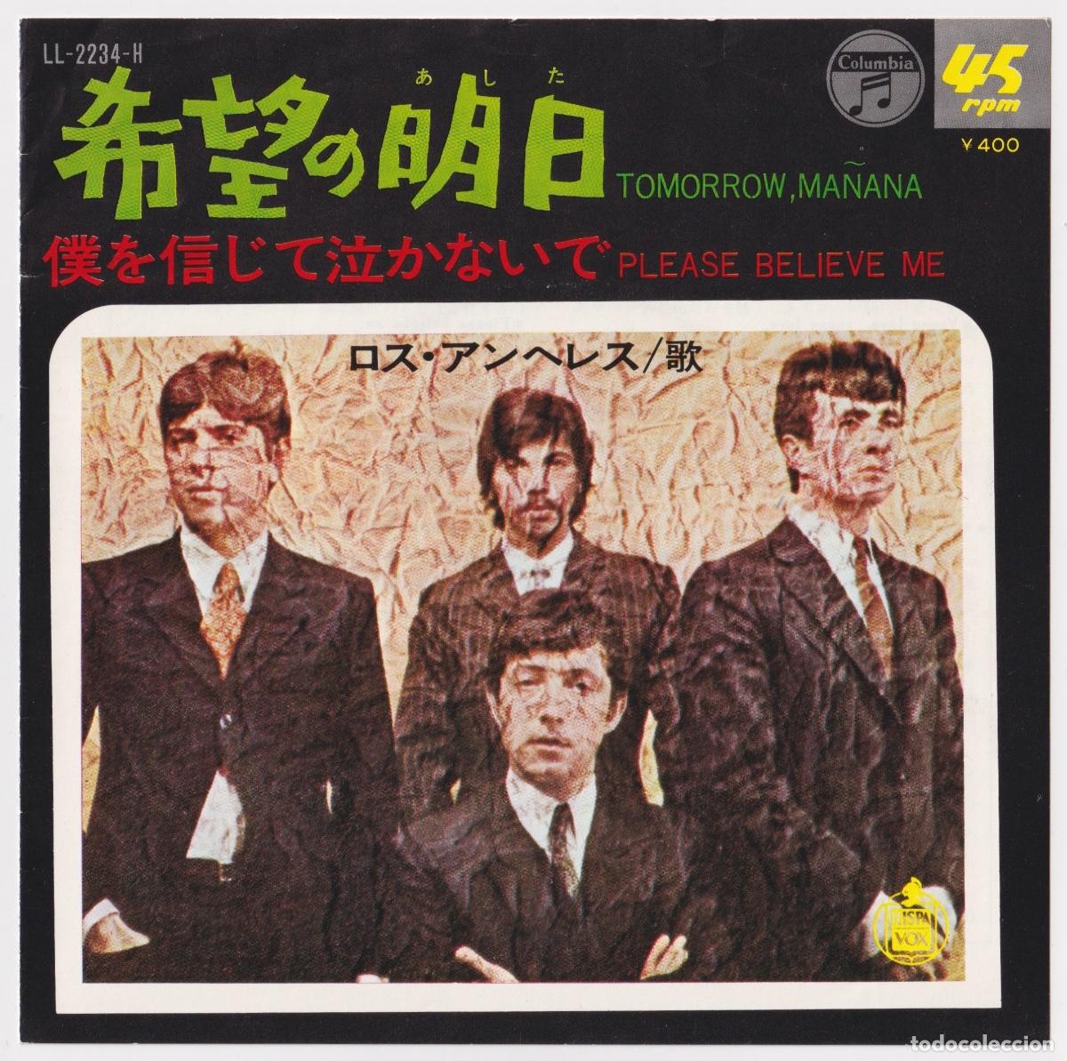 Discos de vinilo: LOS ANGELES - Tomorrow, ma&ntilde;ana (RARO - Editado en JAP&Oacute;N)