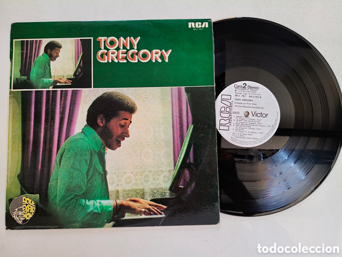 Discos de vinilo: TONY GREGORY - St - LP PROMOCIONAL RCA 1975 // FUNK SOUL