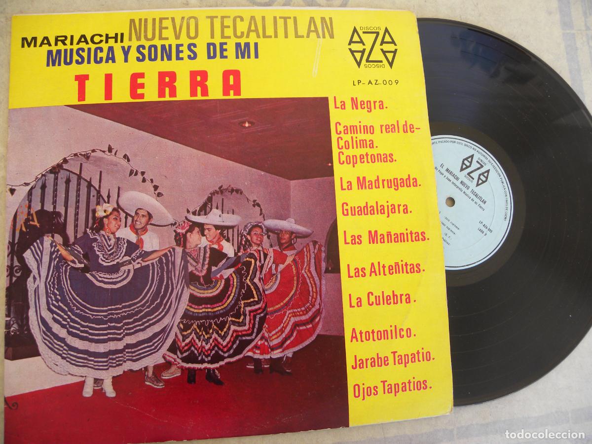 Discos de vinilo: EL MARIACHI NUEVO TECALITLAN, MUSICA Y SONES DE MI TIERRA -LP -EDICION MEXICANA