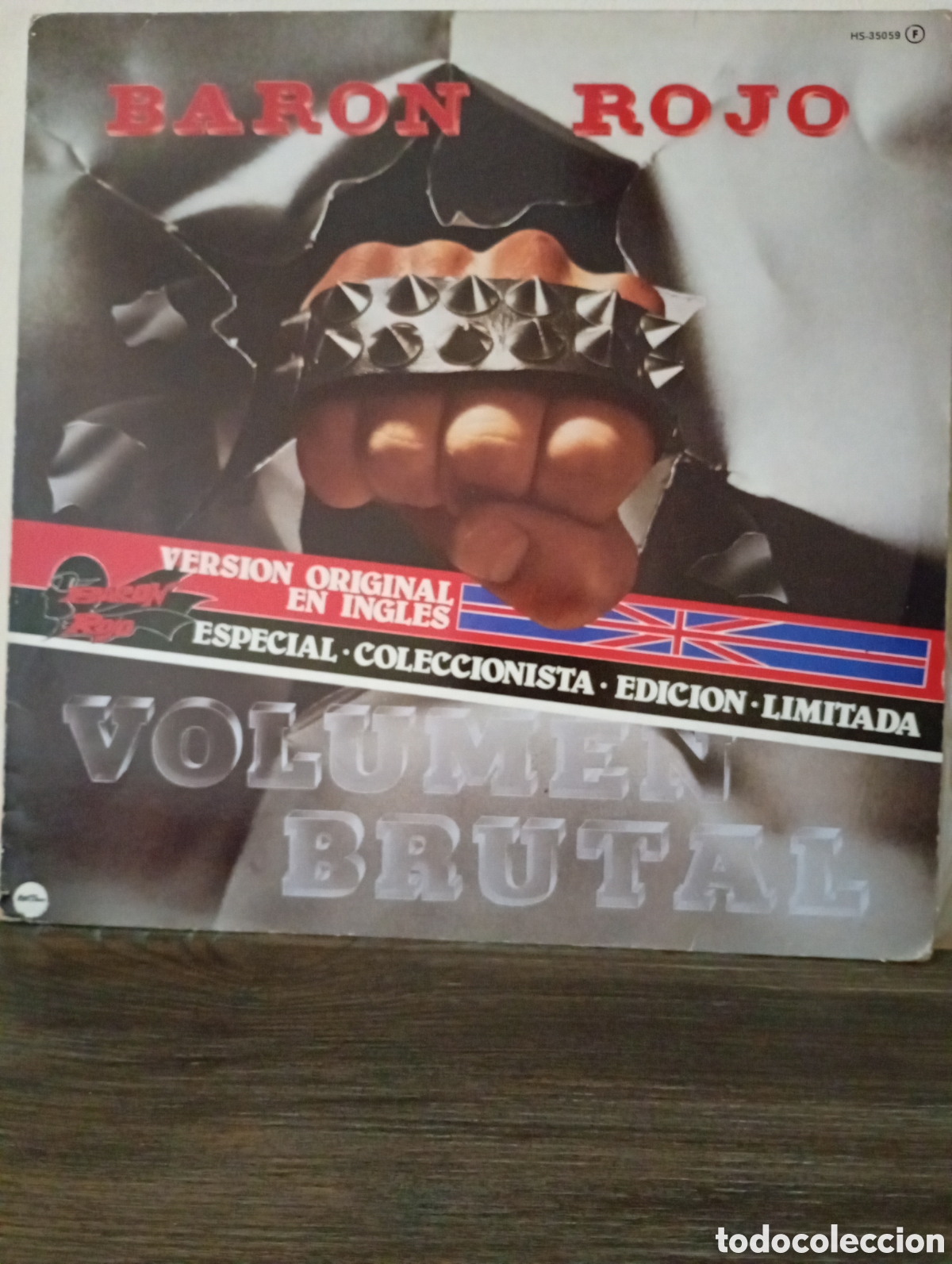 Discos de vinilo: Bar&oacute;n rojo, Volumen brutal 1982. Versi&oacute;n limitada en ingl&eacute;s. - Foto 1