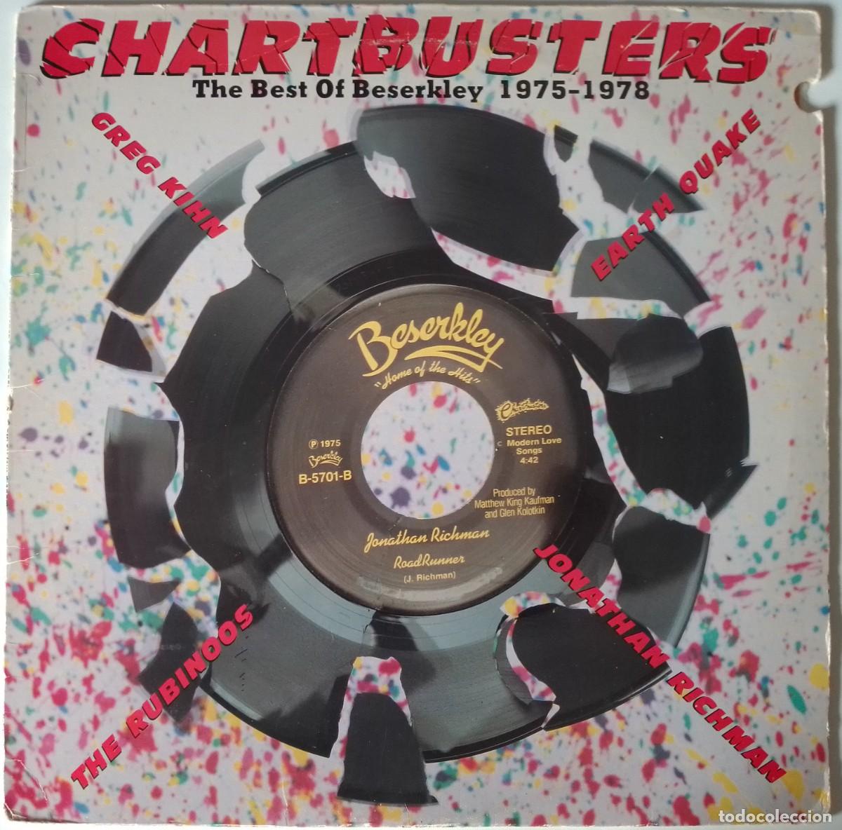 Discos de vinilo: Various...Chartbusters (The Best Of Beserkley 1975-1978).( Beserkley 1986 ) Usa. Garage Rock, Rock.
