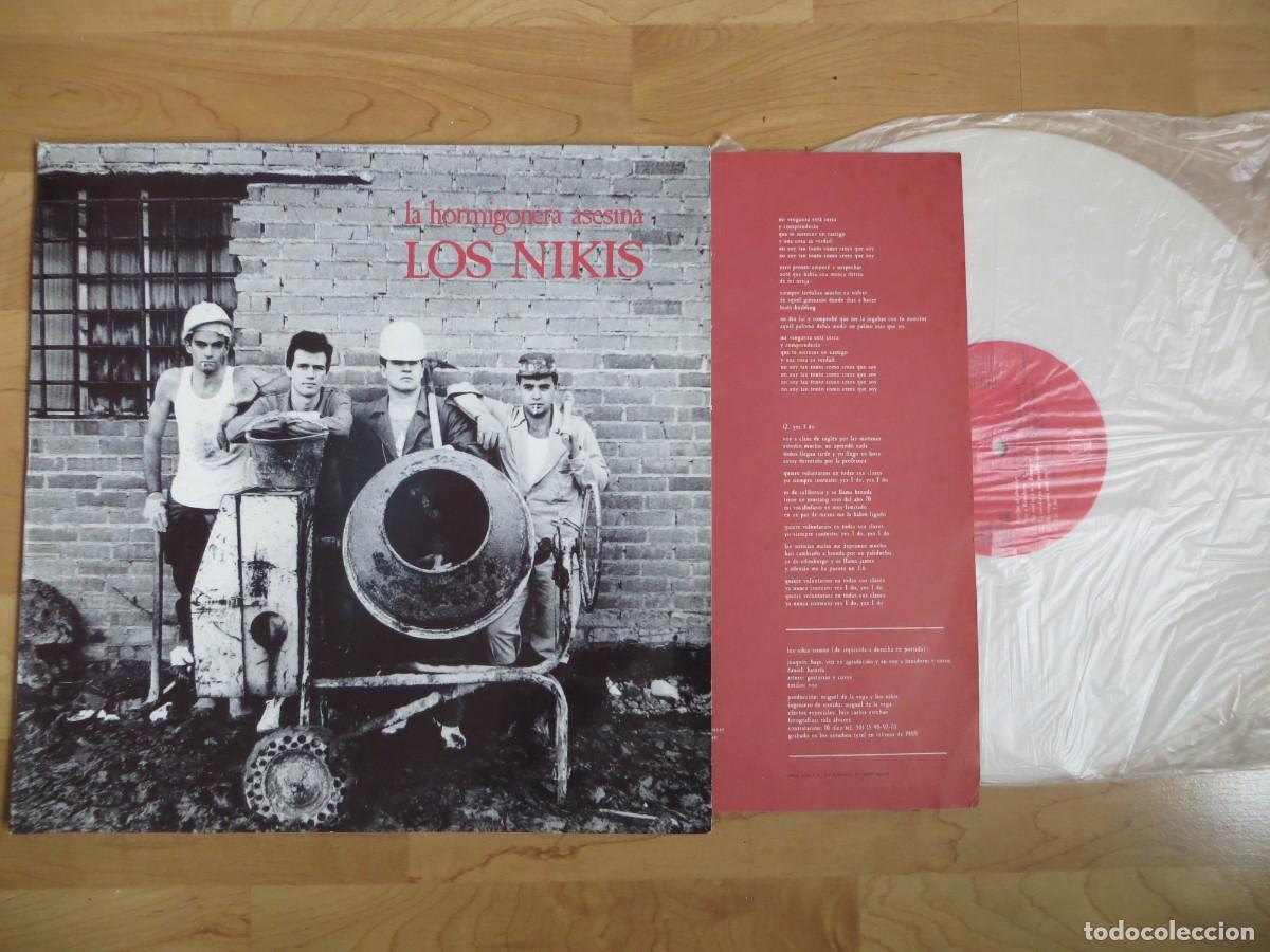 Discos de vinilo: Los Nikis - La Hormigonera Asesina (LP, Album, Whi) SPAIN 1989