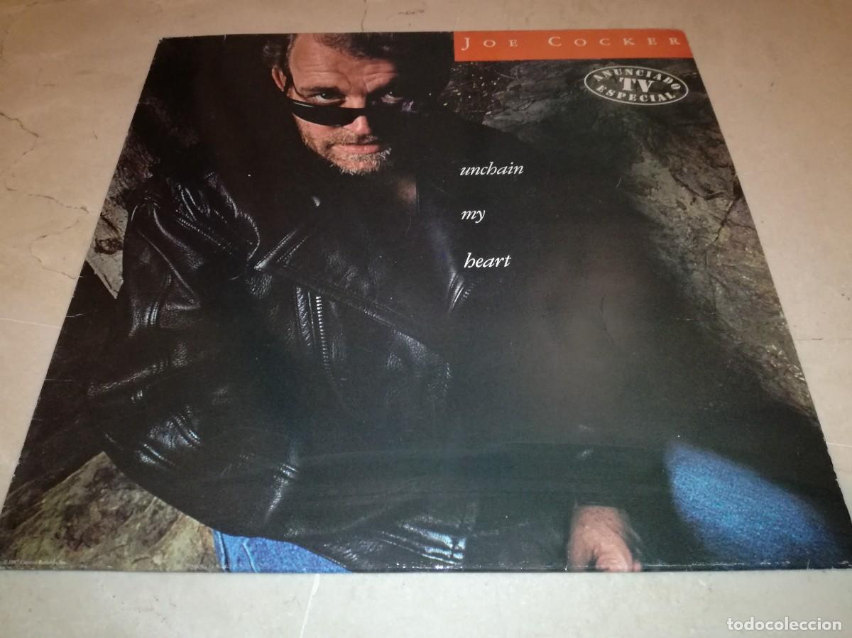 Vinyl-Schallplatten: JOE COCKER-UNCHAIN MY HEART-ORIGINAL ESPA&Ntilde;OL 1987-EN BUEN ESTADO