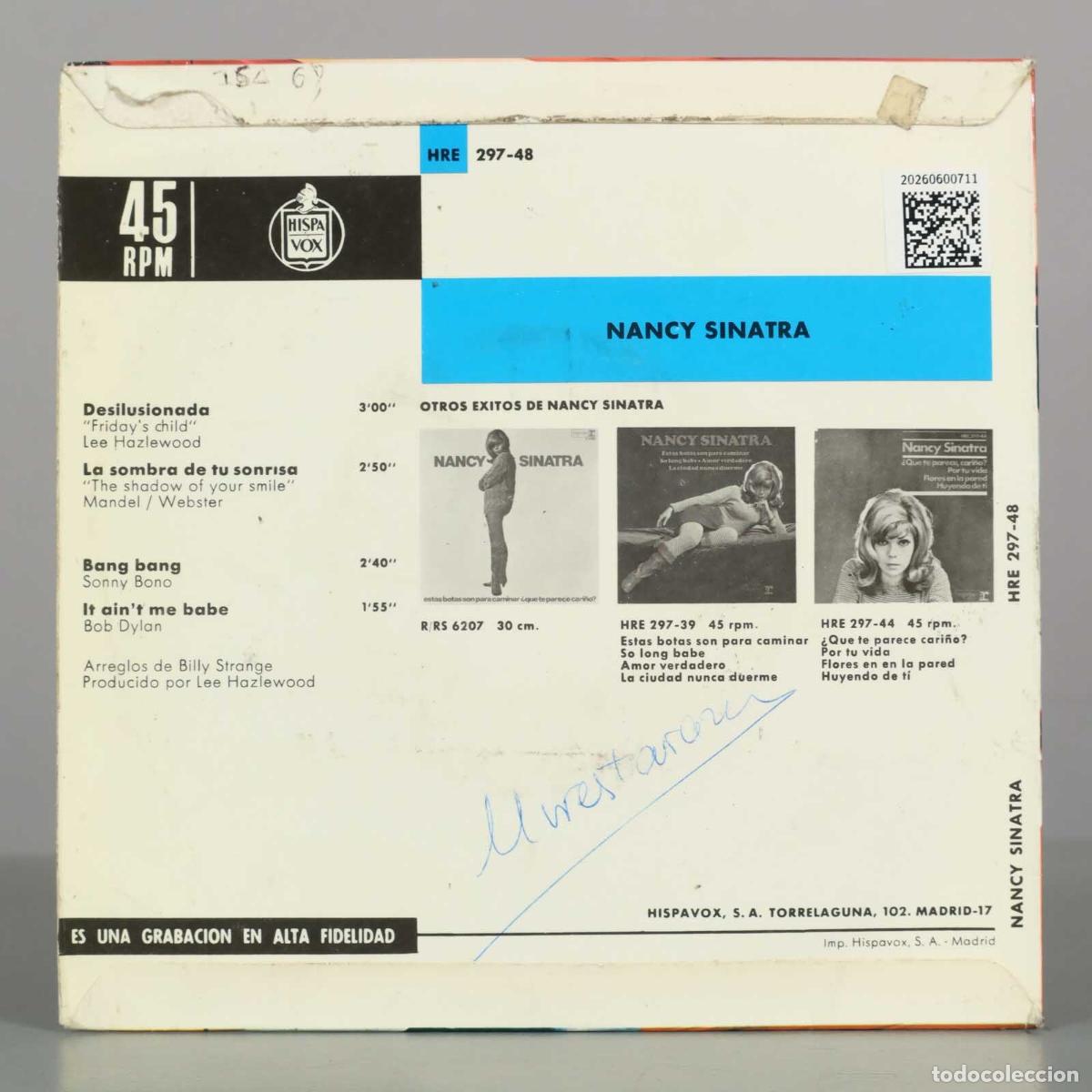 Discos de vinilo: EP. Desilusionada - Nancy Sinatra - Foto 2