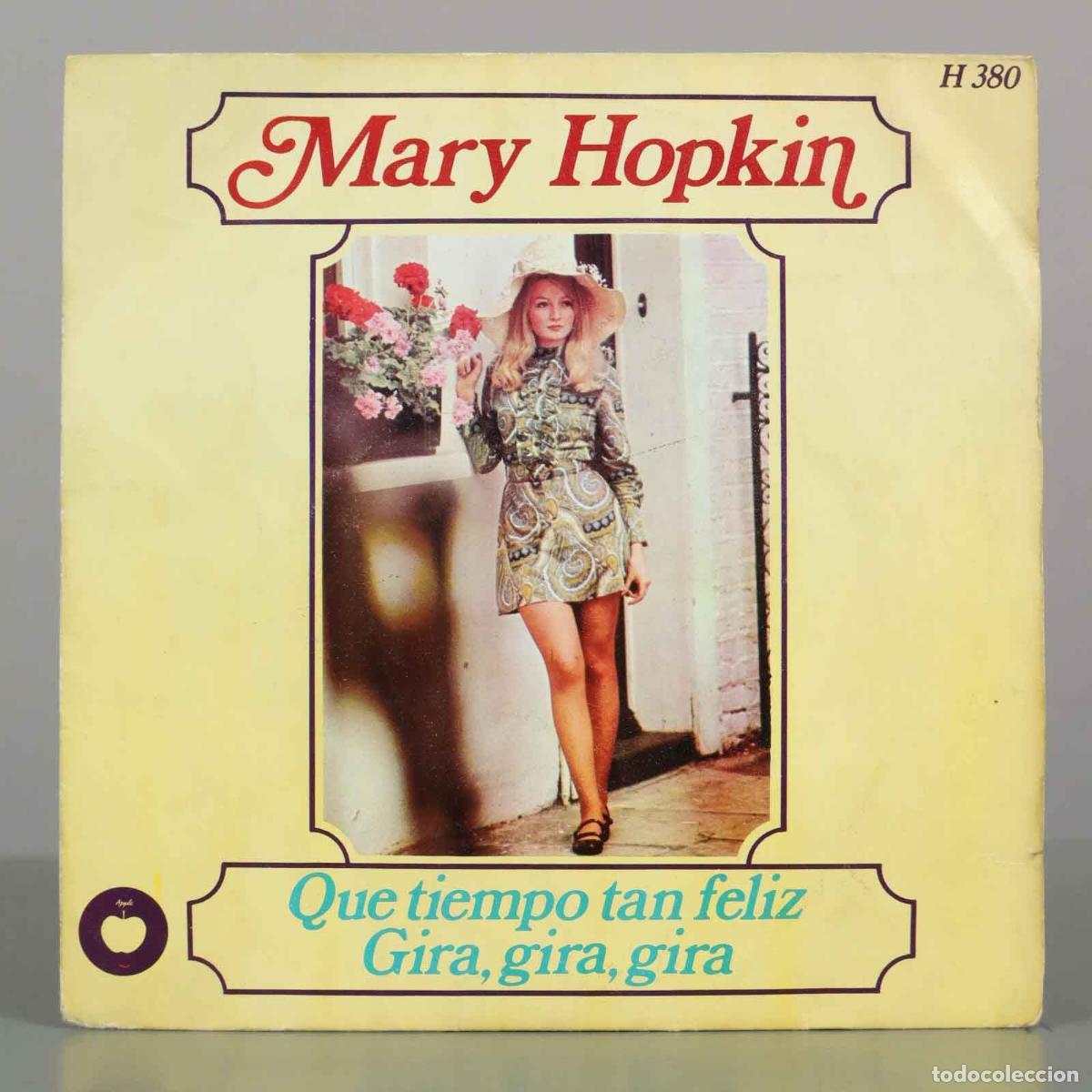 Discos de vinilo: SINGLE. Que Tiempo Tan Feliz / Gira, gira, gira - Mary Hopkin