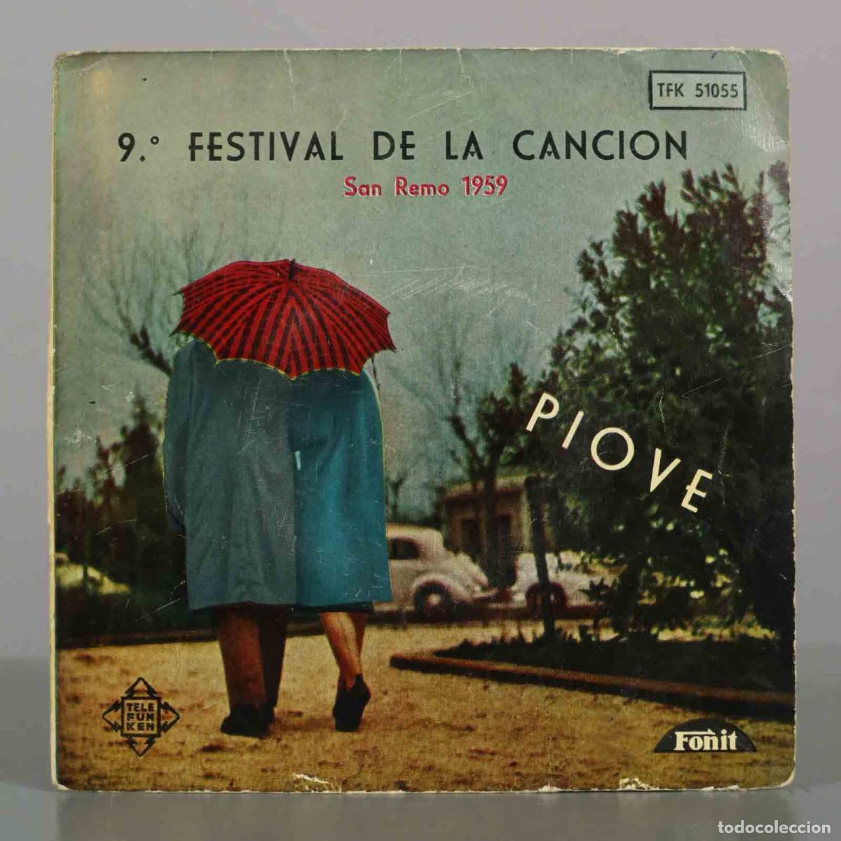 Discos de vinilo: EP. Festival De La Canci&oacute;n San Remo - Domenico Modugno, Achille Togliani, Natalino Otto