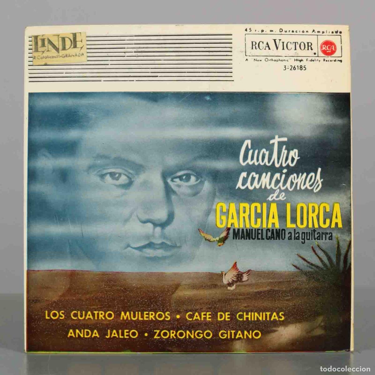 Discos de vinilo: EP. Cuatro canciones de Federico Garc&iacute;a Lorca - Manuel Cano