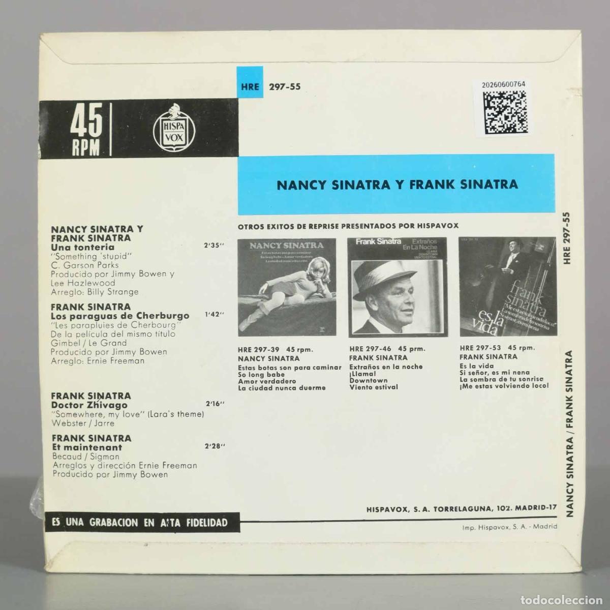 Discos de vinilo: EP. Una Tonteria - Nancy Sinatra, Frank Sinatra - Foto 2
