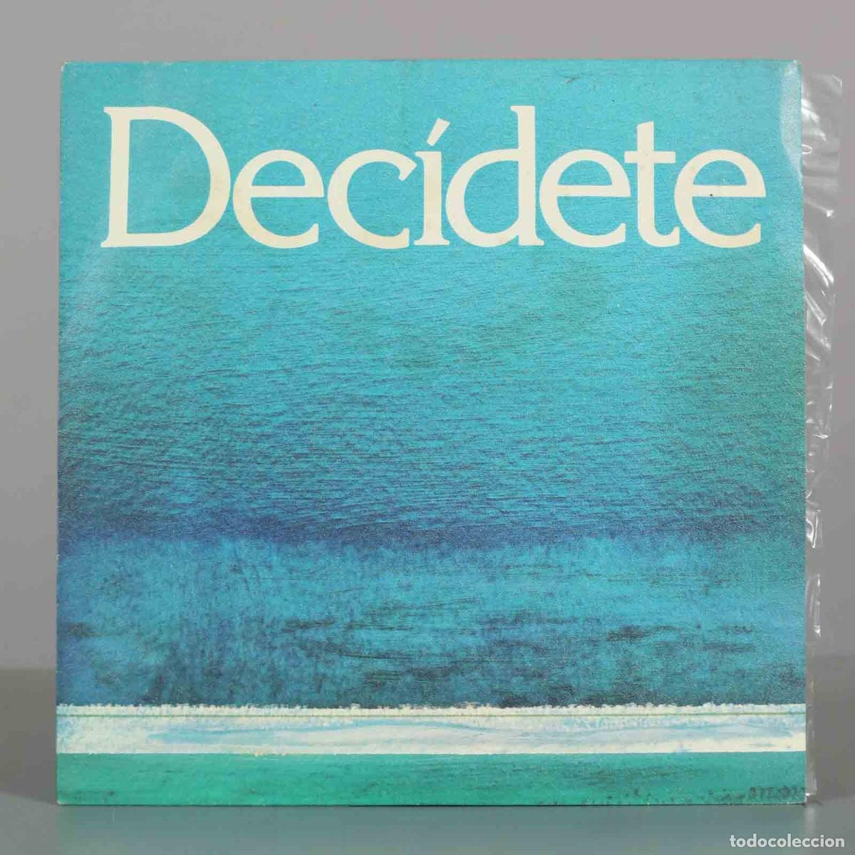 Discos de vinilo: SINGLE. Dec&iacute;dete - Coalici&oacute;n Democr&aacute;tica - Versi&oacute;n recitada y versi&oacute;n cantada - Foto 1