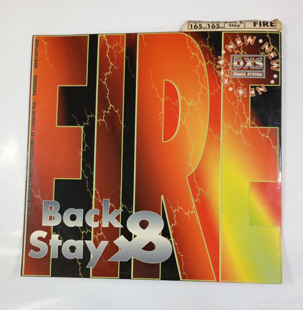 Discos de vinilo: FIRE. BACK & STAY. MAXI-SINGLE. TDKDA39 - Foto 1