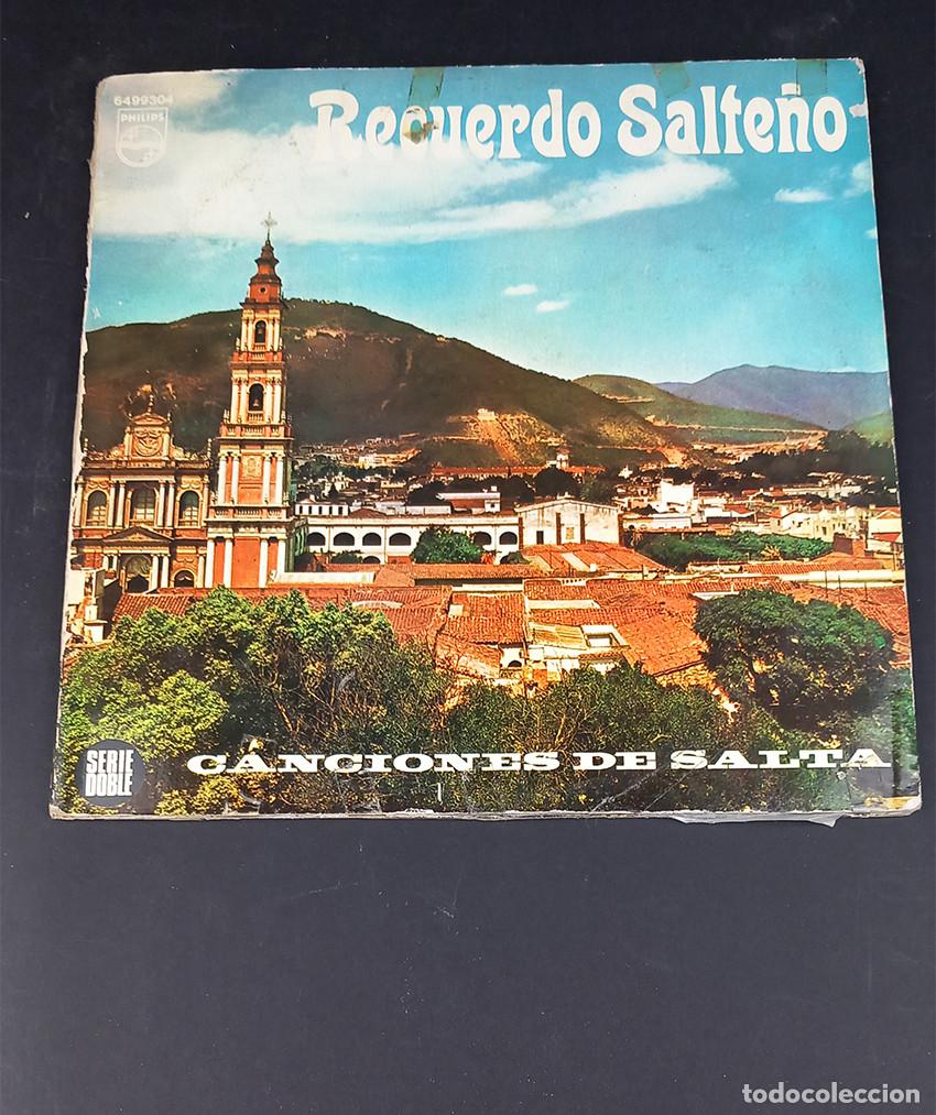 Discos de vinilo: Argentina: Recuerdo Salte&ntilde;o. Canciones de Salta. Doble LP. Philips 6499304