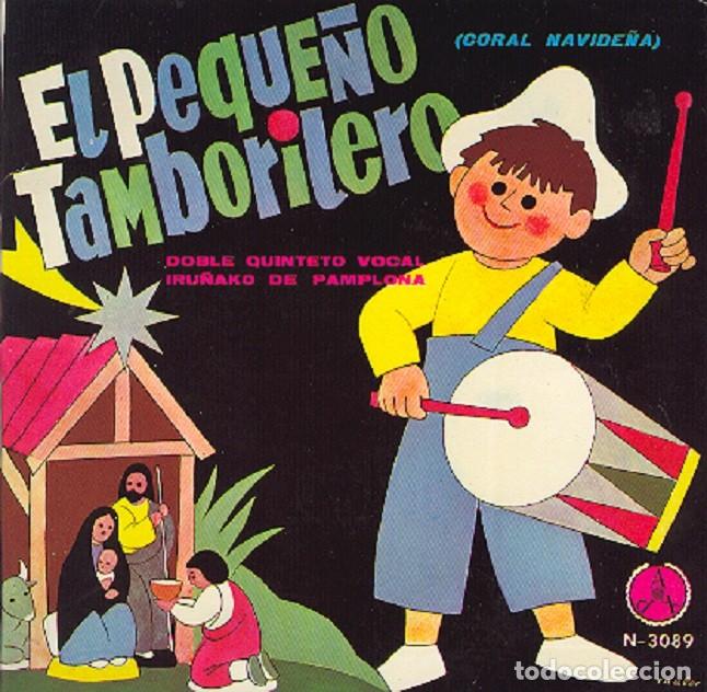 Discos de vinilo: Doble Quinteto Mixto Iru&ntilde;a&rsquo;ko &ndash; El peque&ntilde;o tamborilero; Ninni Nanna + 3 &ndash; PAX 3089 - 1966