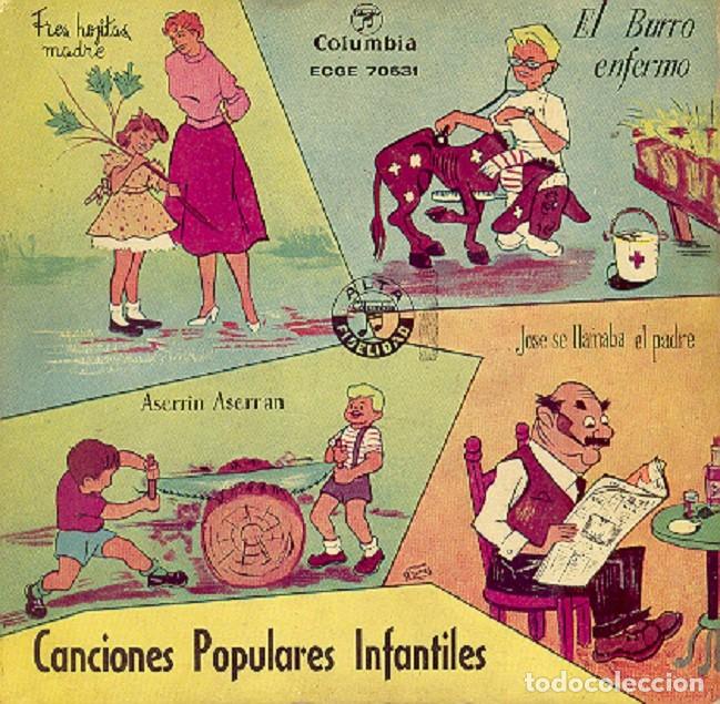 Discos de vinilo: Canciones Populares Infantiles &ndash; COLUMBIA 70631 &ndash; 1956