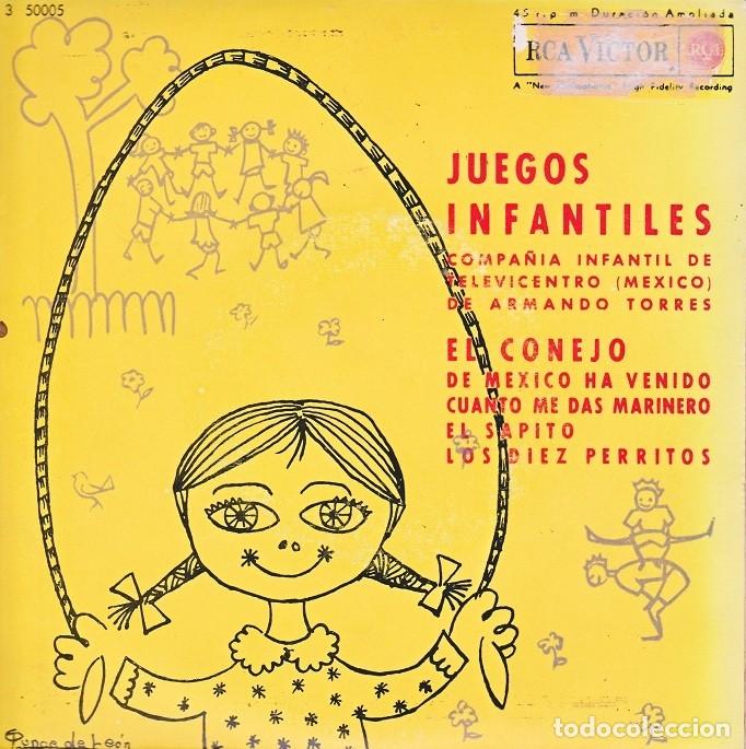 Discos de vinilo: Compa&ntilde;&iacute;a Infantil Televicentro &ndash; Juegos Infantiles &ndash; RCA 3-500058 &ndash; 1962