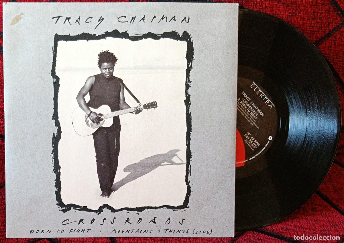 Discos de vinilo: TRACY CHAPMAN ** Crossroads ** SINGLE VINILO 10&rdquo; 1989 UK