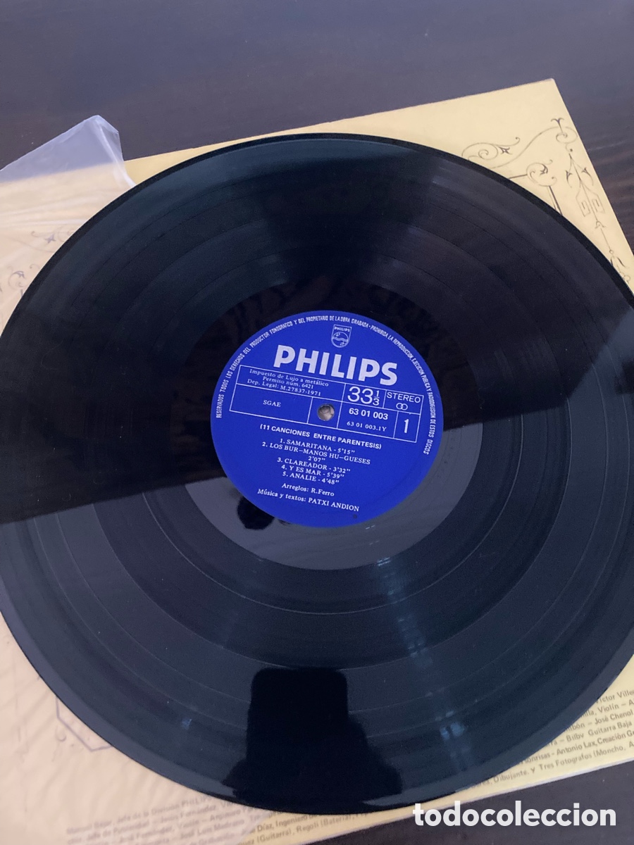Discos de vinilo: Lote 2 LP vinilo Patxi Andi&oacute;n - Foto 6