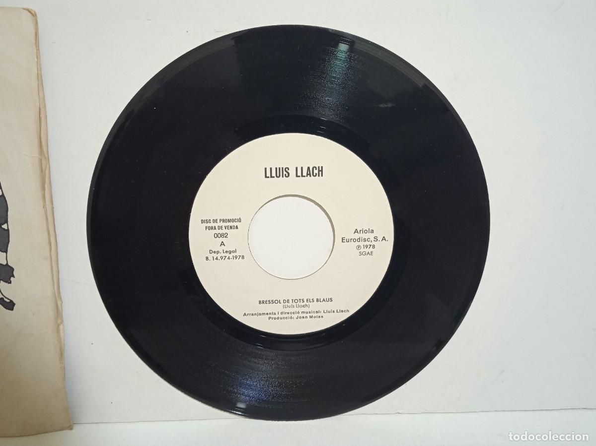 Discos de vinilo: Lluis Llach - El Meu Amic El Mar - Single - PROMO - 1978 - Foto 3