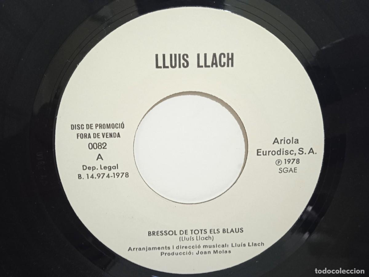 Discos de vinilo: Lluis Llach - El Meu Amic El Mar - Single - PROMO - 1978 - Foto 4