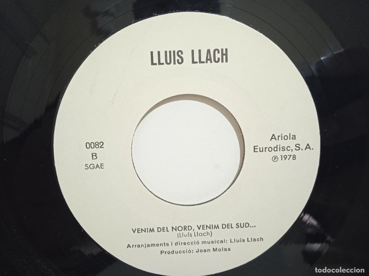 Discos de vinilo: Lluis Llach - El Meu Amic El Mar - Single - PROMO - 1978 - Foto 6