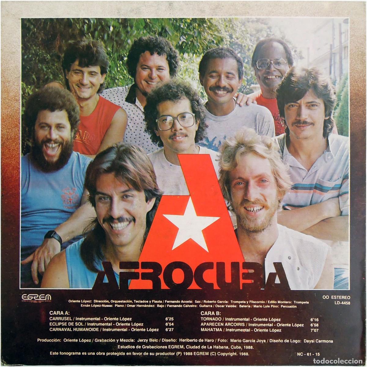 Discos de vinilo: Afrocuba - Eclipse de sol - LP Cuba 1988 - Areito LD-4458 - EX/VG+ - Foto 2