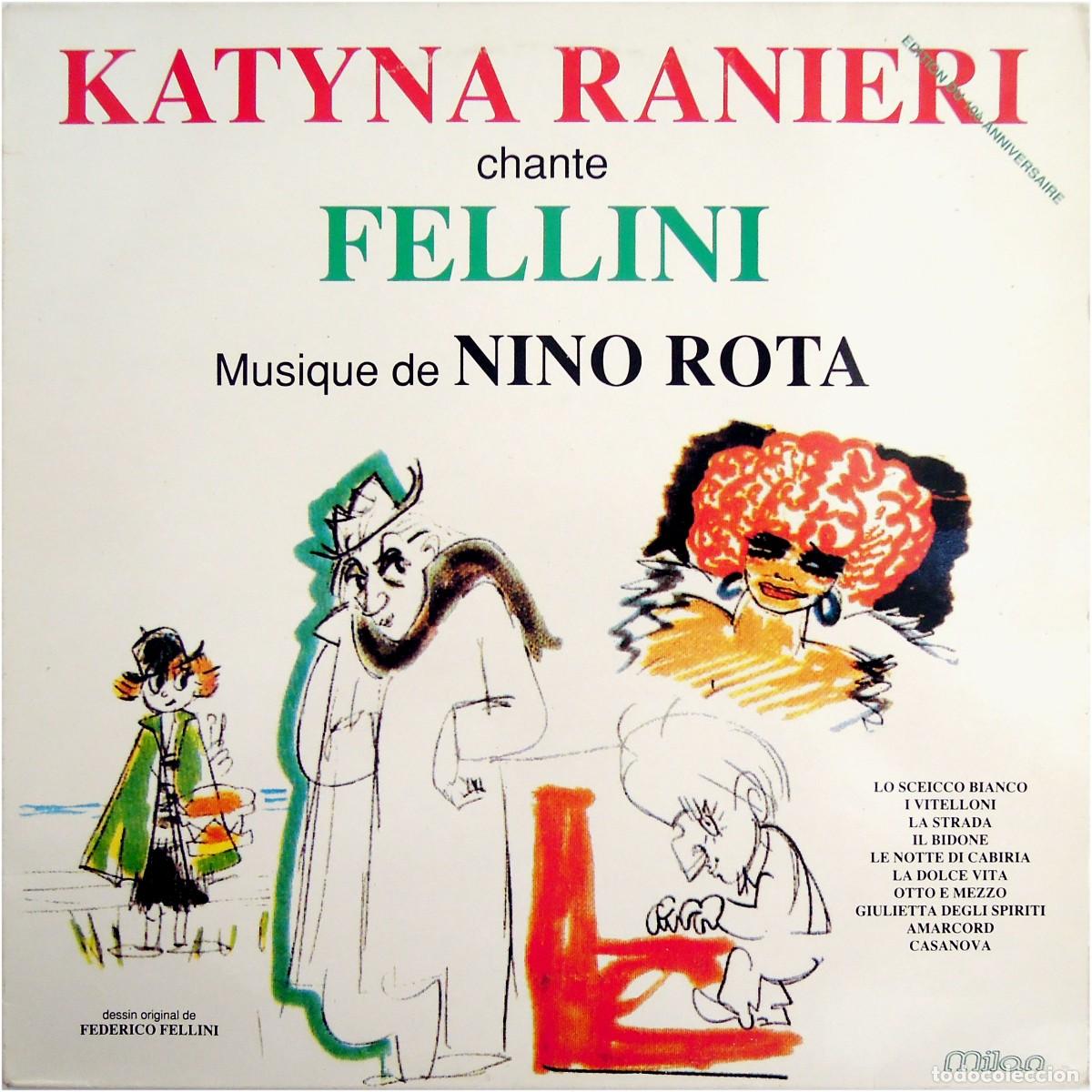 Vinyl-Schallplatten: Katyna Ranieri, Nino Rota - Chante Fellini - LP France 1988 -Milan A515 - EX/VG+