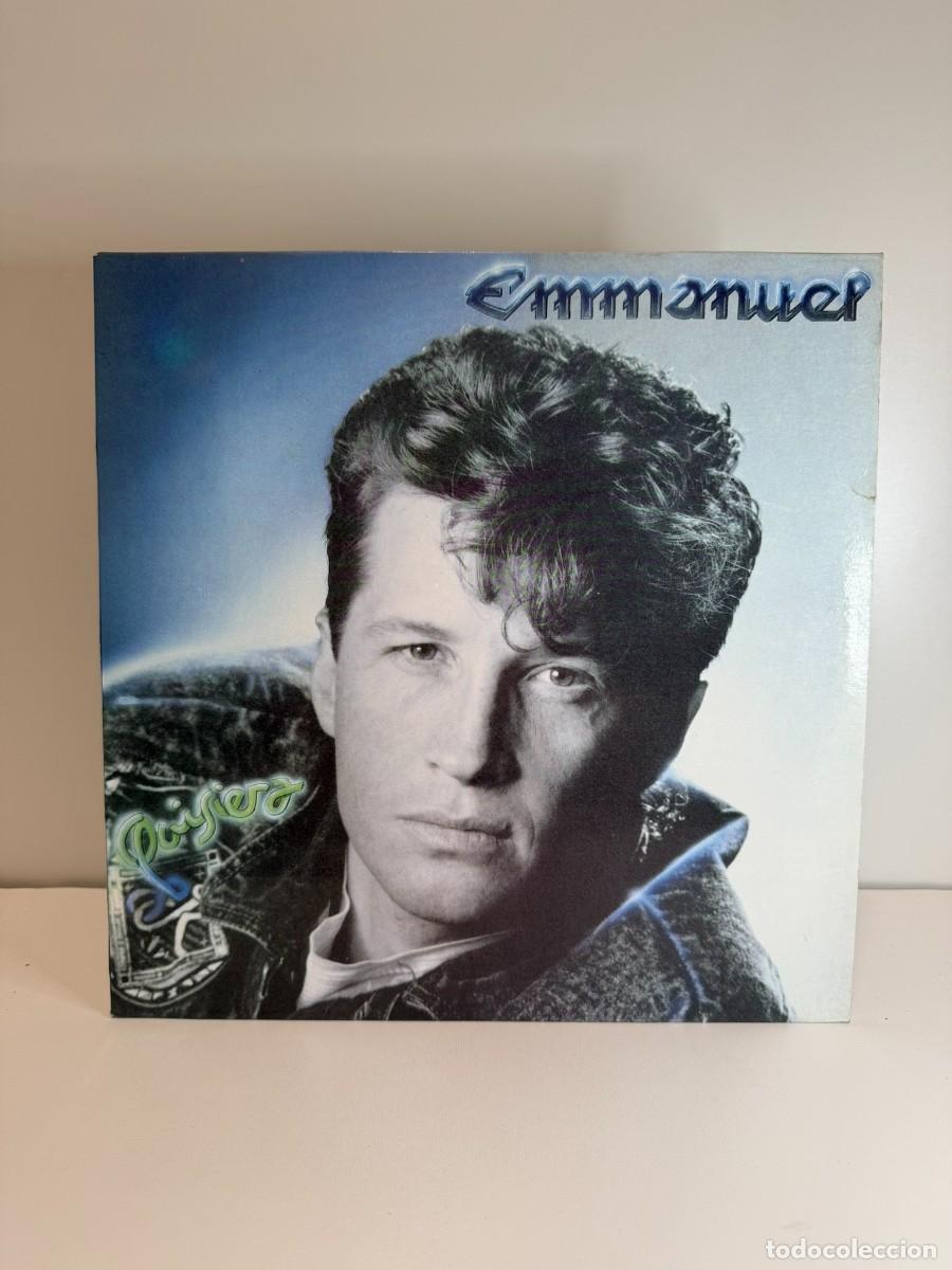 Discos de vinilo: EMMANUEL (LP) QUISIERA - A&Ntilde;O 1989 - HOJA CON LETRAS + HOJA CON BIOGRAFIA