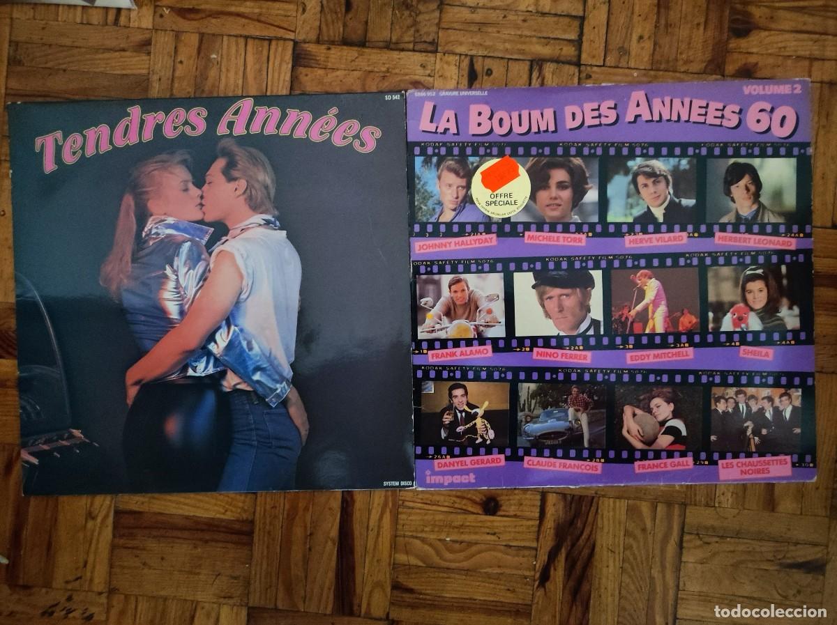 Discos de vinilo: Lote de 2 Vinilos de Pop y Chanson Francesa (LPs) - Ediciones francesas