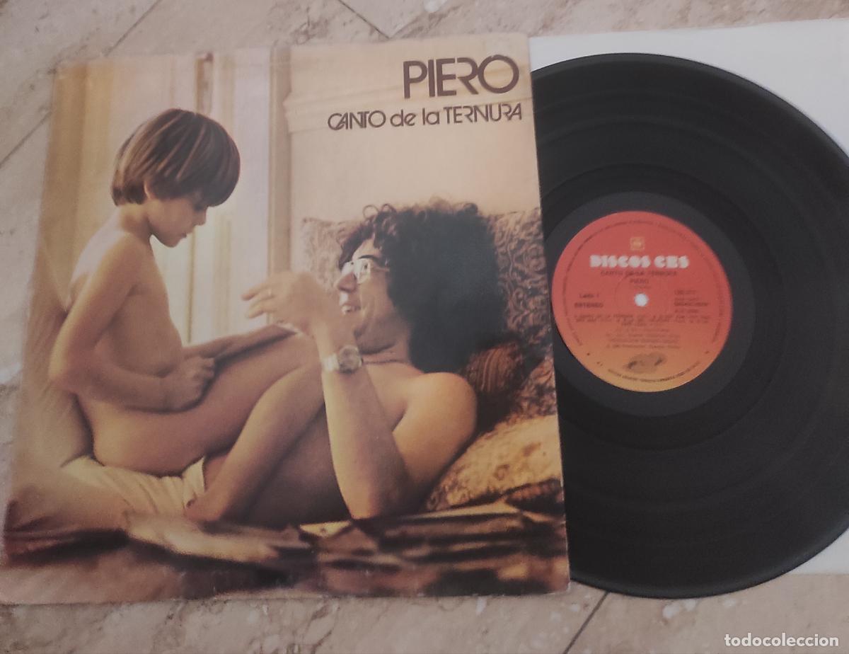 Discos de vinilo: PIERO- CANTO DE LA TERNURA-LP-ORIGINAL-ARGENTINA-1982- Acoustic, psychedelic,Soft Rock-