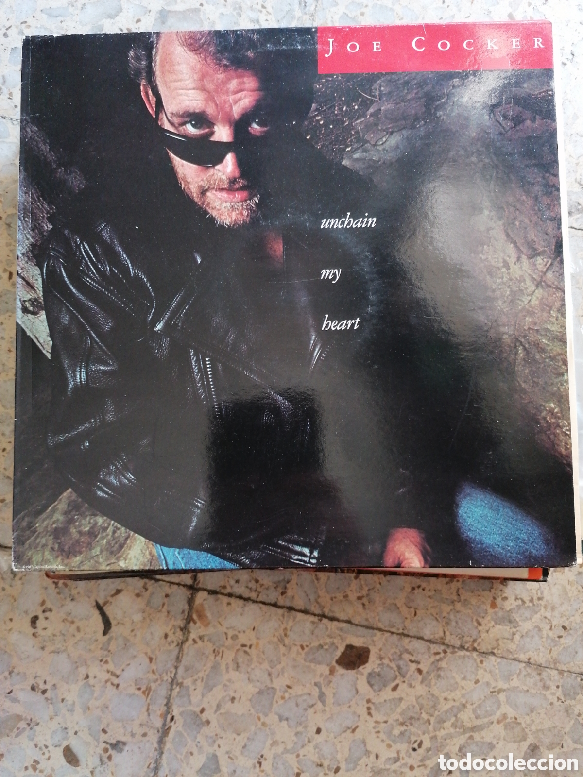 Discos de vinilo: LP JOE COCKER UNCHAIN MY HEART 1987 ESPA&Ntilde;A