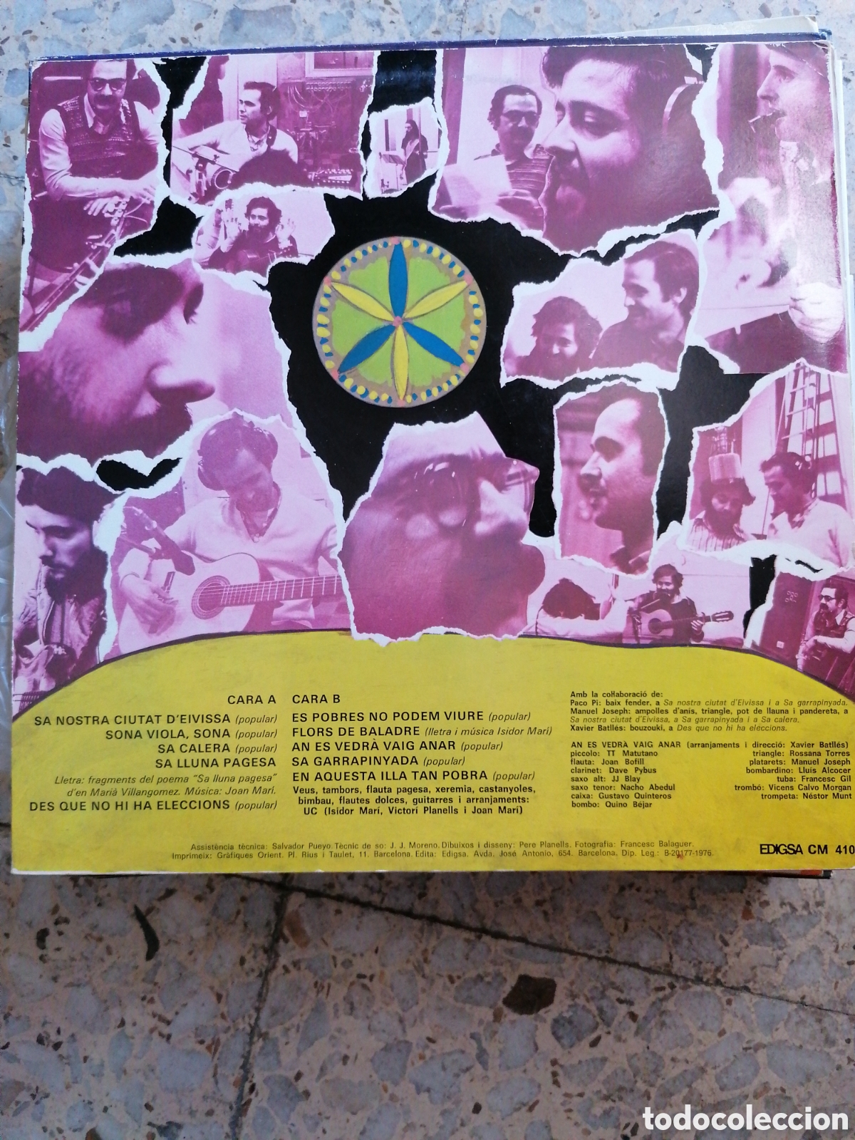 Discos de vinilo: LP UC EN AQUESTA ILLA TAN POBRA 1976 INSERT - Foto 2