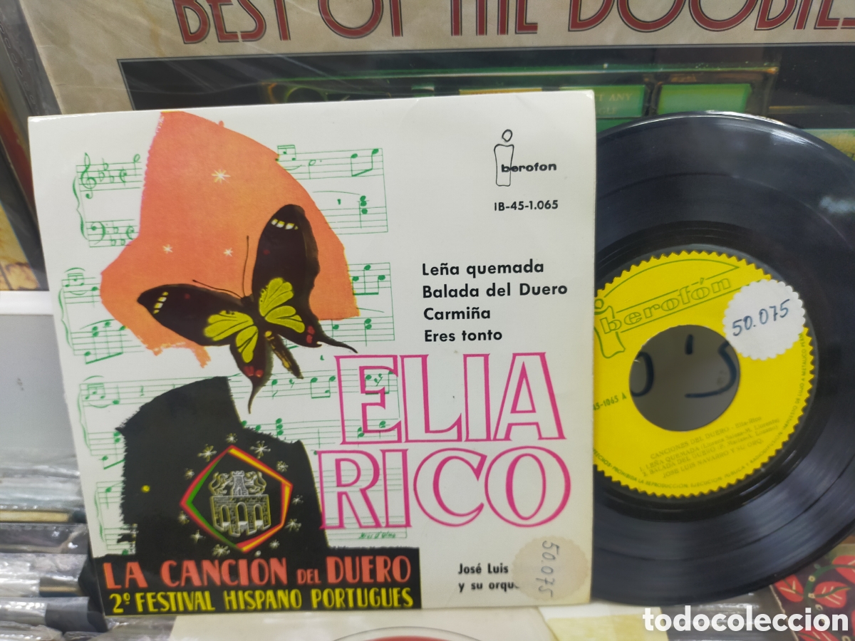 Discos de vinilo: Elia rico ep canciones del Duero le&ntilde;a quemada + 3 1961