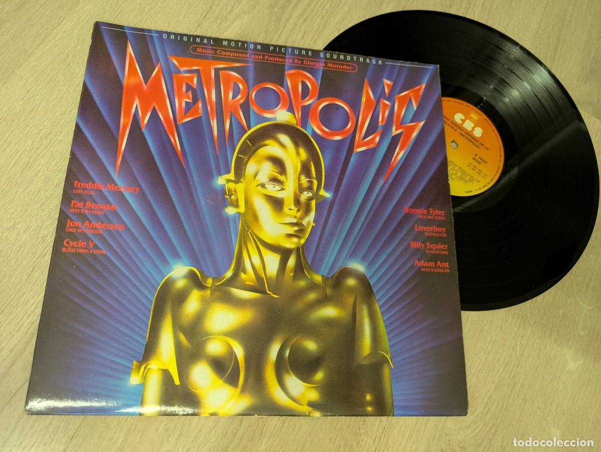 Discos de vinilo: METROPOLIS - BANDA SONORA ..CON FREDDIE MERCURY, BONNIE TYLER, PAT BENATAR ..ETC .. LP DE CBS 1984