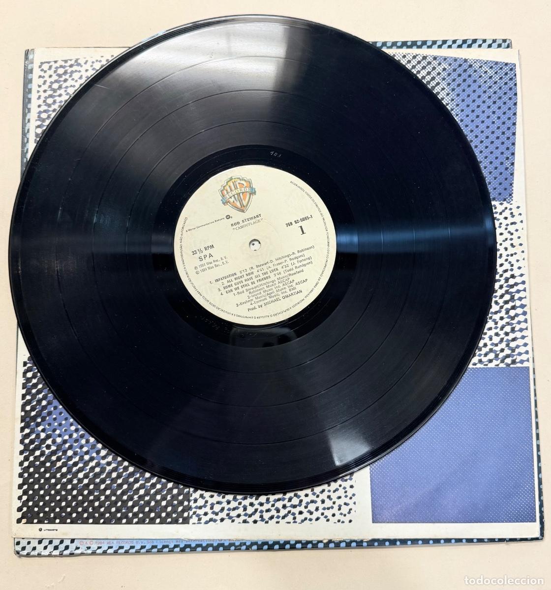 Discos de vinilo: Rod Stewart - Camouflage - Foto 3