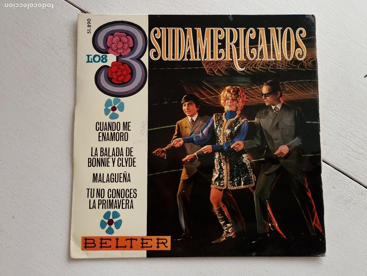 Discos de vinilo: Los 3 Sudamericanos &ndash; La Balada De Bonnie Y Clyde, 1968