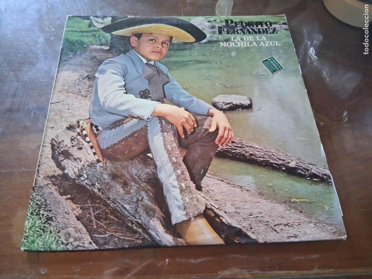 Discos de vinilo: Disco de m&uacute;sica vinilo LP PEDRITO FERNANDEZ-LA DE LA MOCHILA AZUL
