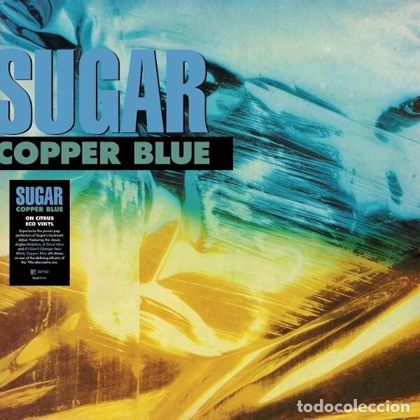 Discos de vinilo: LP SUGAR COPPER BLUE VINILO AMARILLO HUSKER DU